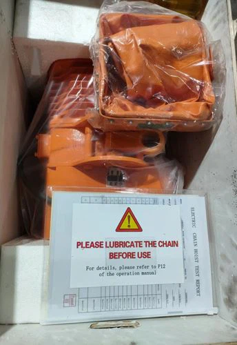 A Customer in Santos, Brazil Purchased Two Electric Hoists