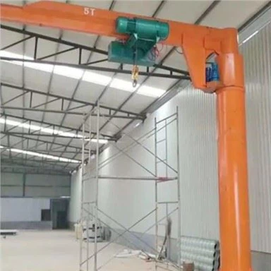 2 Ton Electric Pillar Mounted Jib Crane With Low Headroom Electric Hoist