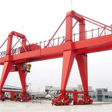 5 Ton RTG Overhead Gantry Crane With Trolley Hook And Grab Bucket