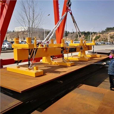 Large 15 Ton Electric Rubber Tyred Gantry Crane With Electromagnetic Hanging Beam