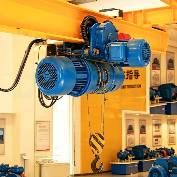 Wire Rope Hoist On Crane Beam